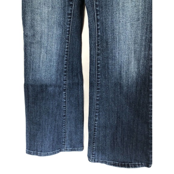 Liz Claiborne Secretly Slender Bootcut Blue Jeans black lace on Pocket Size 2P - Picture 3 of 12